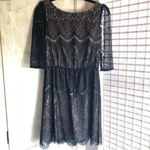 MM Couture Black Lace Dress XS